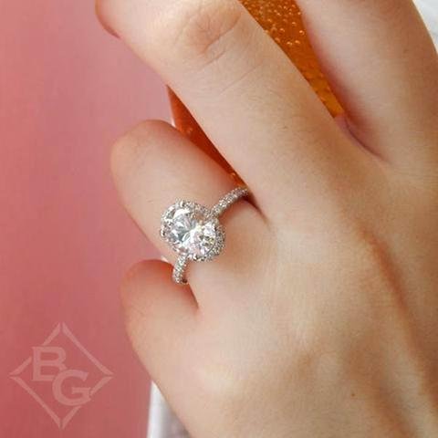 Forever One Marquoise Moissanite Wedding Ring