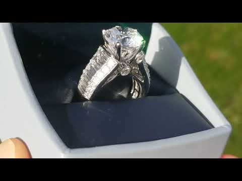 Simon G. Men's Two-Tone Baguette Cut Diamond Ring