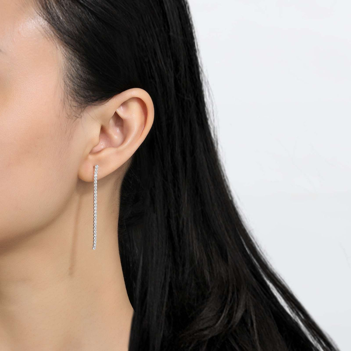 Lafonn Linear Simulated Diamond Drop Dangle Earrings | Ben Garelick