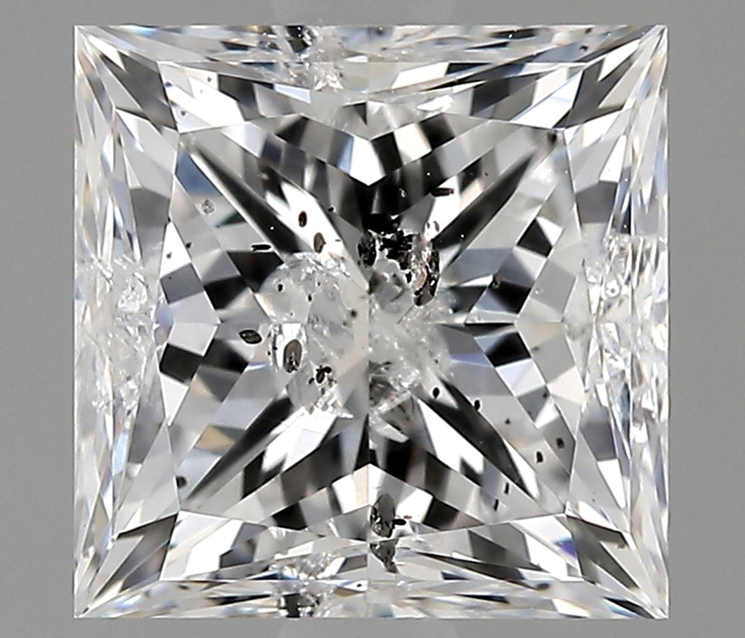 1417939016 - 2.00 ct princess GIA certified Loose diamond, E color | I2 clarity | VG cut