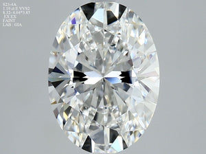 1478739600 - 1.19 ct oval GIA certified Loose diamond, E color | VVS2 clarity