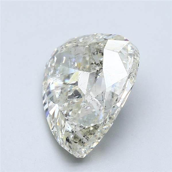 190000114948- 4.05 ct pear HRD certified Loose diamond, K color | SI2 clarity