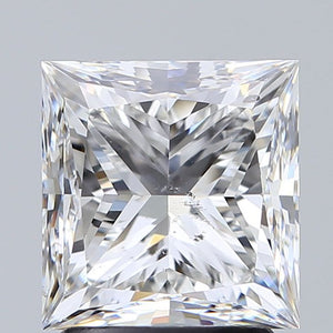 2446119059- 2.20 ct princess GIA certified Loose diamond, E color | SI1 clarity