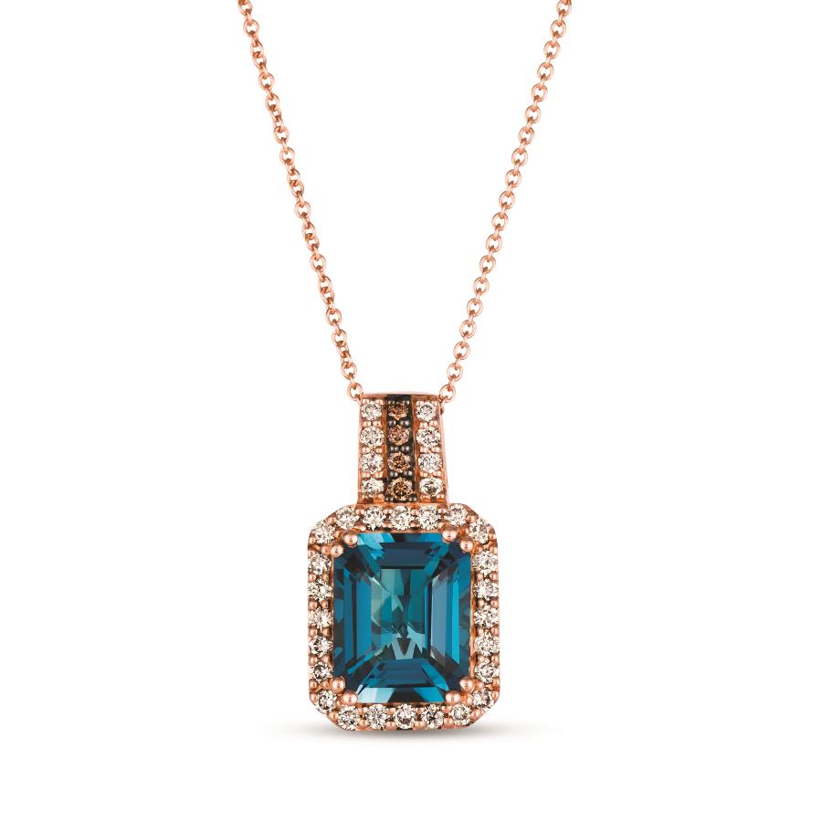 Le Vian Deep Sea Blue Topaz Nude Diamond Pendant - WJOM 28 – Ben Garelick