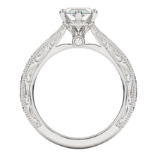 Load image into Gallery viewer, Artcarved &quot;Gretchen&quot; Engraved Solitaire Diamond Engagement Ring with Surprise Diamonds
