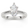 Load image into Gallery viewer, Artcarved &quot;Gretchen&quot; Engraved Solitaire Diamond Engagement Ring with Surprise Diamonds
