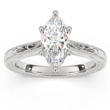 Load image into Gallery viewer, Artcarved &quot;Gretchen&quot; Engraved Solitaire Diamond Engagement Ring with Surprise Diamonds
