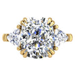 Load image into Gallery viewer, Ben Garelick 5 Carat Elongated Cushion Cut Catherine Three Stone Diamond Engagement Ring
