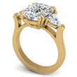 Load image into Gallery viewer, Ben Garelick 5 Carat Elongated Cushion Cut Catherine Three Stone Diamond Engagement Ring
