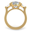 Load image into Gallery viewer, Ben Garelick 5 Carat Elongated Cushion Cut Catherine Three Stone Diamond Engagement Ring
