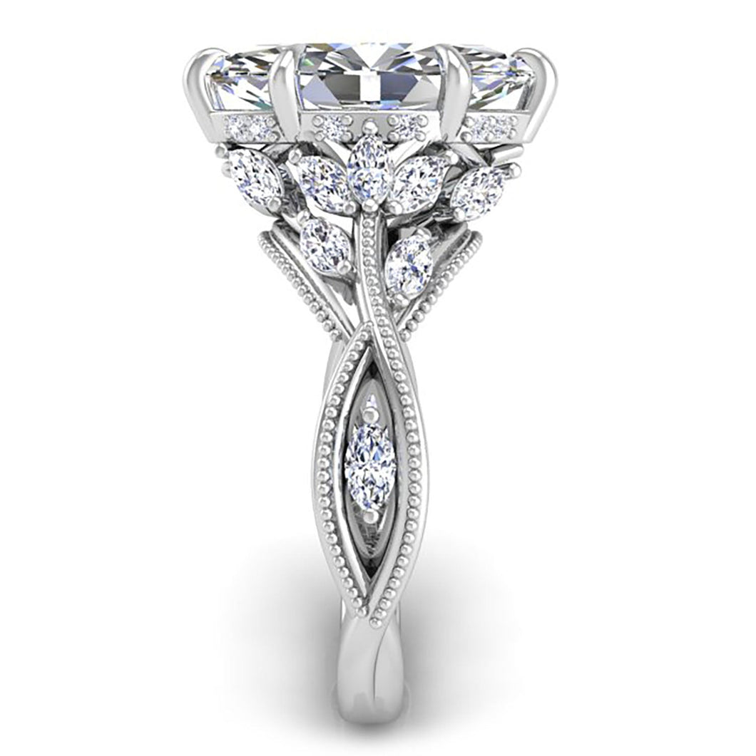 Ben Garelick Bellatrix Marquise Diamond Crown Engagement Ring