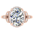 Load image into Gallery viewer, Ben Garelick Briony Oval Cut Halo Nature Inspired Leaf Diamond Engagement Ring
