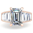 Load image into Gallery viewer, Ben Garelick Carina Tapered Channel Set Emerald Cut Diamond Engagement Ring
