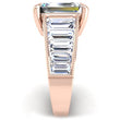 Load image into Gallery viewer, Ben Garelick Carina Tapered Channel Set Emerald Cut Diamond Engagement Ring
