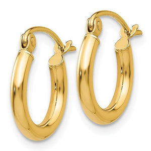 Ben Garelick Classic Gold 0.50 Inch Hoop Earrings - 2MM Tube