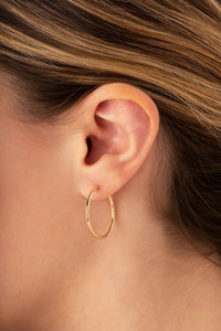 Ben Garelick Classic Gold 3/4 Inch Hoop Earrings