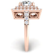 Load image into Gallery viewer, Ben Garelick Estella Double Square Halo Pave Set Diamond Engagement Ring
