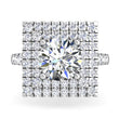 Load image into Gallery viewer, Ben Garelick Estella Double Square Halo Pave Set Diamond Engagement Ring
