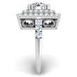 Load image into Gallery viewer, Ben Garelick Estella Double Square Halo Pave Set Diamond Engagement Ring
