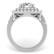 Load image into Gallery viewer, Ben Garelick Estella Double Square Halo Pave Set Diamond Engagement Ring
