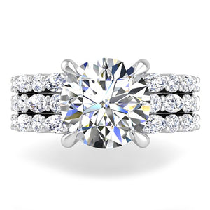 Ben Garelick Halley Three Row Marquise & Round Cut Diamond Engagement Ring