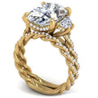 Load image into Gallery viewer, Ben Garelick Phoebe Oval Cut Three Stone Twist Diamond Engagement Ring
