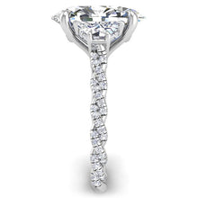 Load image into Gallery viewer, Ben Garelick Phoebe Oval Cut Three Stone Twist Diamond Engagement Ring
