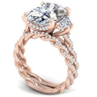 Load image into Gallery viewer, Ben Garelick Phoebe Oval Cut Three Stone Twist Diamond Engagement Ring
