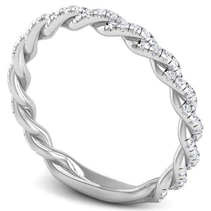 Ben Garelick Phoebe Pave Diamond Twist Wedding Ring