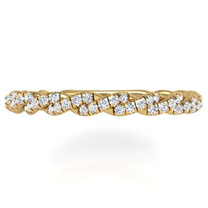 Ben Garelick Phoebe Pave Diamond Twist Wedding Ring