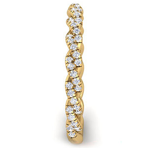 Ben Garelick Phoebe Pave Diamond Twist Wedding Ring