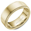 Load image into Gallery viewer, Bleu Royale Notched Edge Wedding Band with Sandpaper Finish Center
