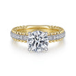 Load image into Gallery viewer, Gabriel &amp; Co. &quot;Addi&quot; Two - Tone Beaded Detail Diamond Engagement Ring
