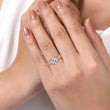 Load image into Gallery viewer, Gabriel &amp; Co. &quot;Addi&quot; Two - Tone Beaded Detail Diamond Engagement Ring
