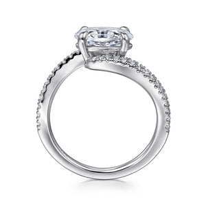 Gabriel & Co. "Aiva" East - West Bypass Diamond Engagement Ring