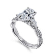 Load image into Gallery viewer, Gabriel &amp; Co. Alanna Twisted Oval Three Stone Diamond Engagement Ring
