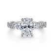 Load image into Gallery viewer, Gabriel &amp; Co. Alanna Twisted Oval Three Stone Diamond Engagement Ring
