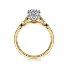 Load image into Gallery viewer, Gabriel &amp; Co. Celia Leaf Style Diamond Engagement Ring
