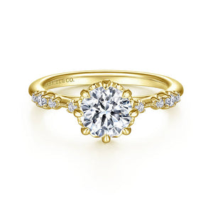 Gabriel & Co. Lelia Contemporary Diamond Engagement Ring