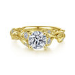 Load image into Gallery viewer, Gabriel &amp; Co. Lena Organic Leaf Style Diamond Engagement Ring
