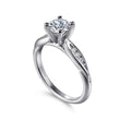 Load image into Gallery viewer, Gabriel &amp; Co. &quot;Quinn&quot; Tapered Diamond Channel Set Engagement Ring
