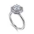 Load image into Gallery viewer, Gabriel &amp; Co. Seina Octagonal Baguette Halo Diamond Engagement Ring
