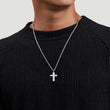 Load image into Gallery viewer, Gabriel &amp; Co. Sterling Silver Geometric Cross Pendant
