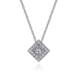 Load image into Gallery viewer, Gabriel &amp; Co. Victorian Style Diamond Square Pendant
