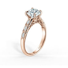 Load image into Gallery viewer, Kirk Kara Floral Marquise Diamond Accent Engagement Ring
