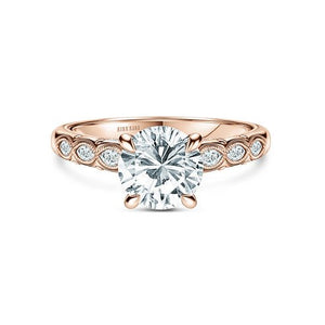 Kirk Kara Floral Marquise Diamond Accent Engagement Ring