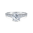 Load image into Gallery viewer, Kirk Kara Floral Marquise Diamond Accent Engagement Ring
