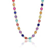 Load image into Gallery viewer, Lafonn 79 Carat Fancy Lab - Grown Rainbow Colored Sapphire Tennis Choker Necklace
