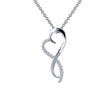 Load image into Gallery viewer, Lafonn Simulated Diamond Infinity Heart Pendant Necklace
