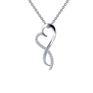 Lafonn Simulated Diamond Infinity Heart Pendant Necklace